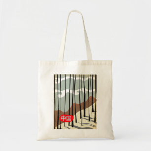 Bolsa Tote Floresta Mágica de Inverno da China