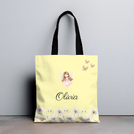 Bolsa Tote Floresta Mágica Encantada Com Borboleta De Fada Co