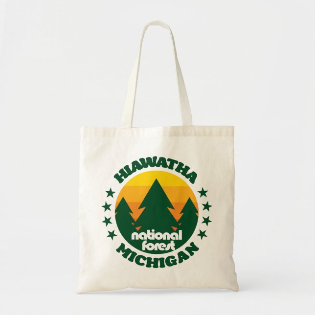 Bolsa Tote Floresta Nacional Hiawatha (Frente)