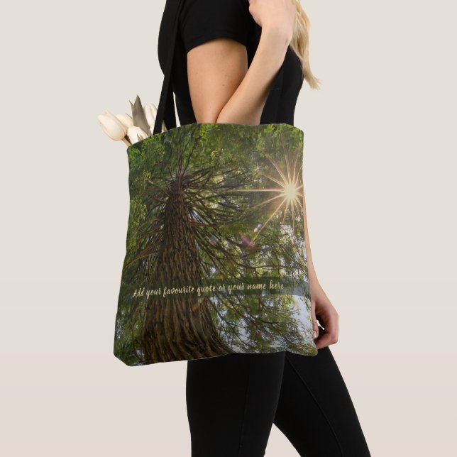 Bolsa Tote Floresta Pacífica Com Foto De Luz Dourada (Close Up)