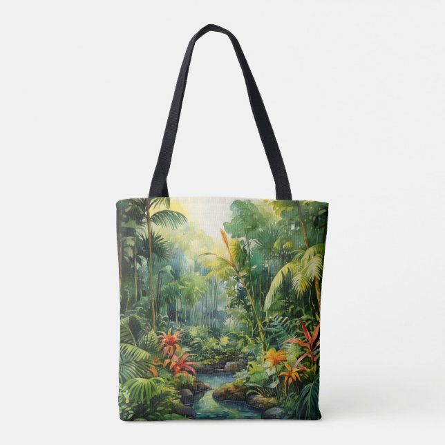 Bolsa Tote Floresta Tropical (Verso)