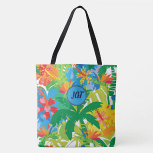 Bolsa Tote Floresta Tropical com Monograma Persona