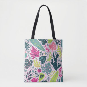 Bolsa Tote Floresta tropical selvagem, colheita repetida