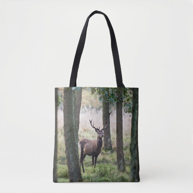 Bolsa Tote Florestas | Woodlands & Red Deer (Frente)