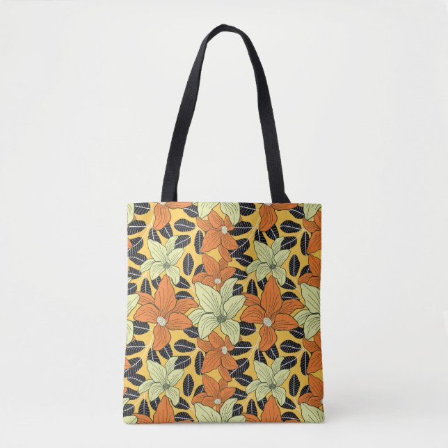 Bolsa Tote Flórida do estilo moderno, abstrato, decorativa  (Frente)