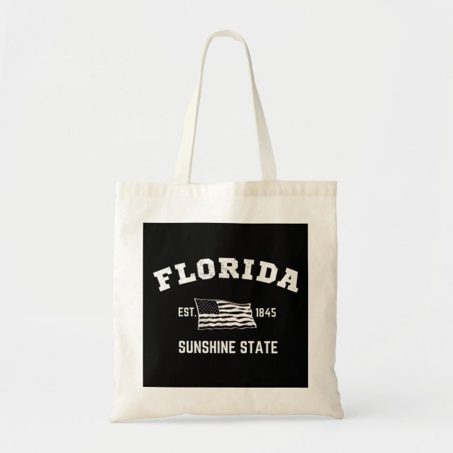 Bolsa Tote Florida Est, 1845 Sunshine State (Frente)