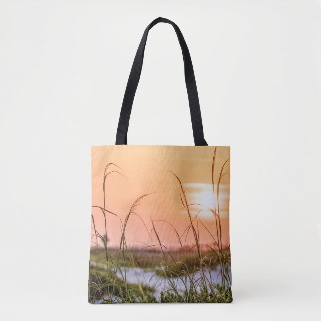 Bolsa Tote Florida Sea Oats Sunrise (Frente)