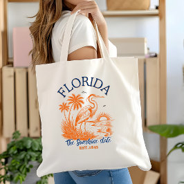 Bolsa Tote Florida The Sunshine State - Beach &Palms Artwork