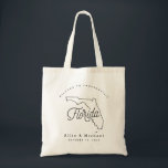 Bolsa Tote Flórida Wedding Tote Bag<br><div class="desc">Este bolsa da Flórida é perfeito para receber convidados da cidade para o seu casamento! Embale-o com guloseimas locais para um pacote de boas-vindas extra divertido.</div>