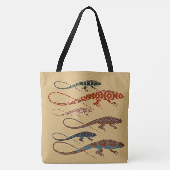 Bolsa Tote Florillas Lizard (Frente)