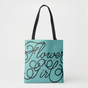 Bolsa Tote Florista feito sob encomenda da hortelã da festa