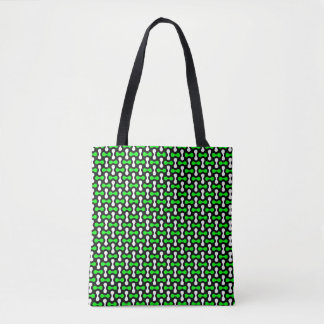 Bolsa Tote Floro Verde Haltere Estampa Total