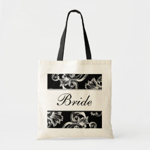 Bolsa Tote Flourish do vintage (branco)
