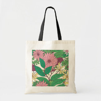 Bolsa Tote flowered cloth bag