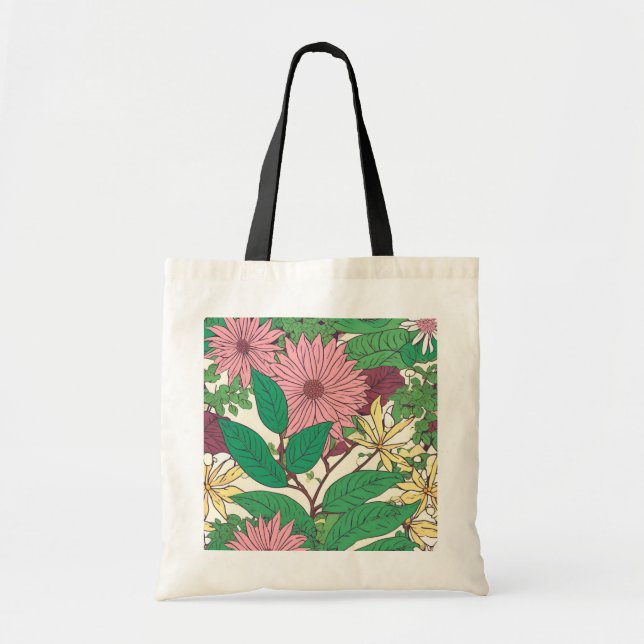 Bolsa Tote flowered cloth bag (Frente)