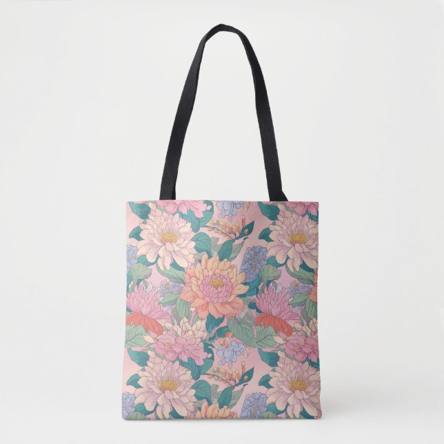 Bolsa Tote flowered cloth bag (Frente)
