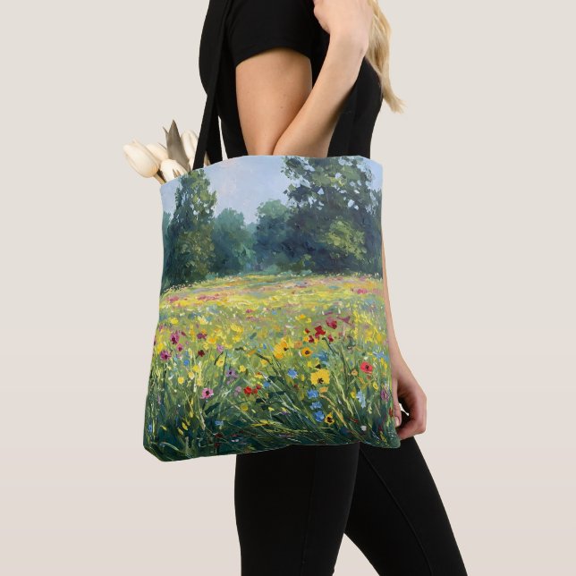 Bolsa Tote Flowered field (Close Up)