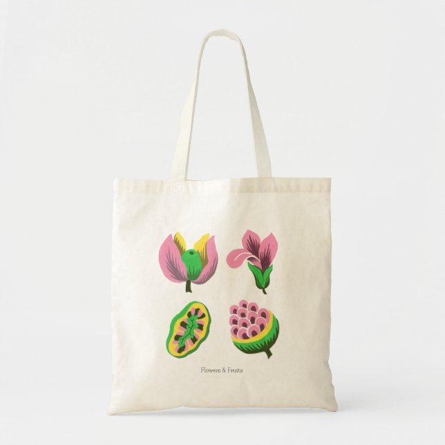 Bolsa Tote Flowers&fruits (Frente)