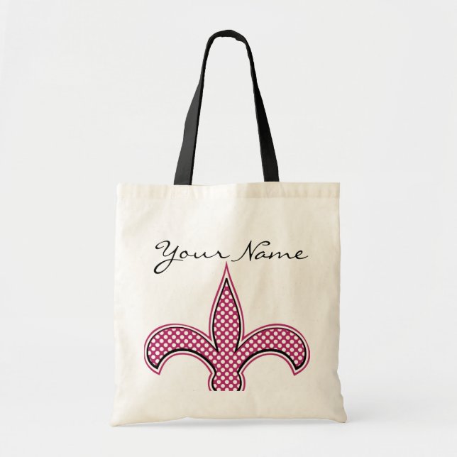 Bolsa Tote Fluer personalizado de Saco com sua nome ou frase (Frente)