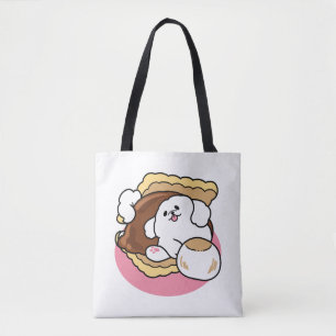 Bolsa Tote Fluffier Tha S’more - Cute Dog and Dessert Pun