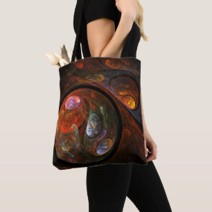 Bolsa Tote Fluid Connection Abstrato Art