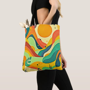 Bolsa Tote Fluxo de Abstrato aquecido