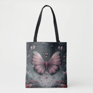 Bolsa Tote Fluxo de Borboleta Escamuflada