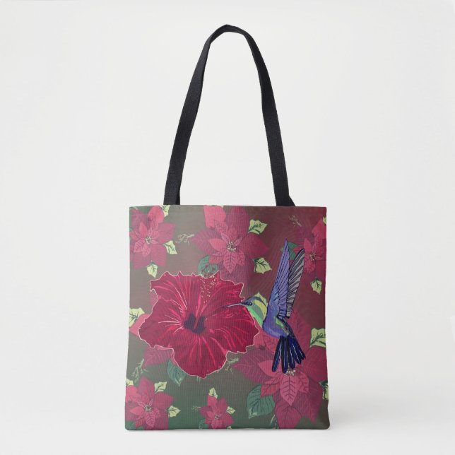 Bolsa Tote Fluxo de Hummingbird (Frente)