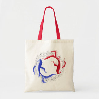 Bolsa Tote Fluxo Marcial Abstrato Yin Yang Arte Marcial