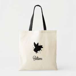 Bolsa Tote Flying Pig Believe
