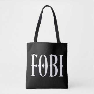 Bolsa Tote FOBI Medo de ser incluído humor negro gótico