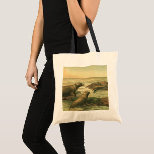 Bolsa Tote Focas-Leopardo, Animais Aquáticos Antigos Vida Mar
