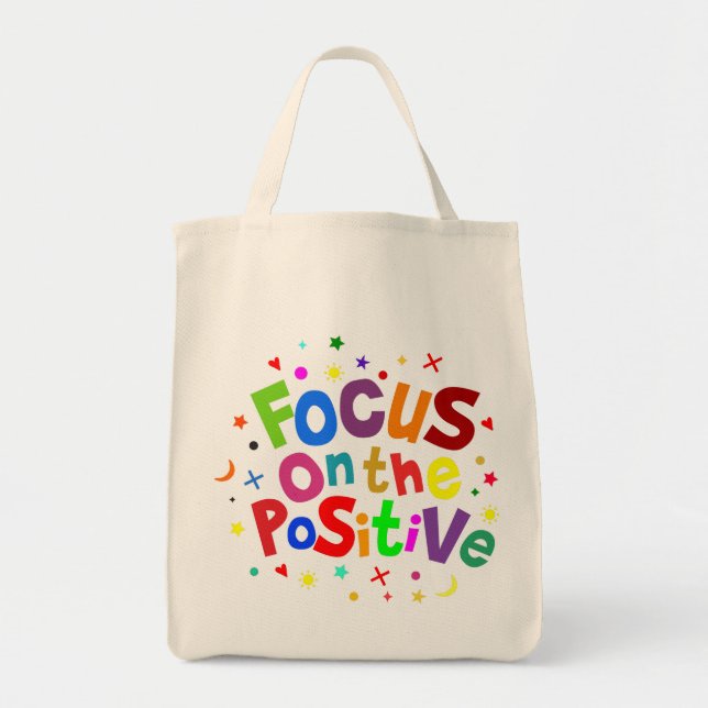Bolsa Tote foco no positivo (Frente)