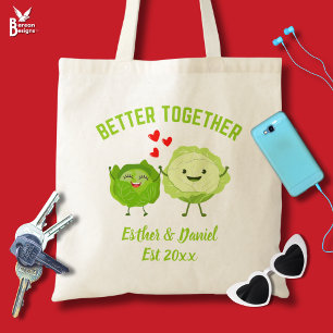 Bolsa Tote Fofa Repolho Kawaii Personalizado Dia dos Namorado