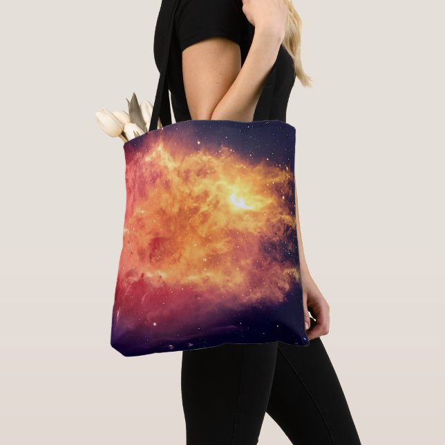 Bolsa Tote Fogo Solar Através do Cosmos (Close Up)