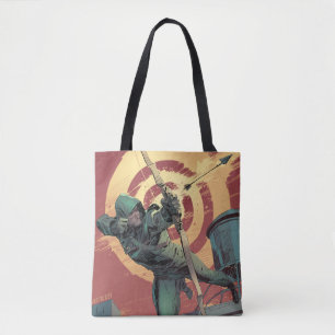 Bolsa Tote Fogos verdes da seta da seta   do telhado