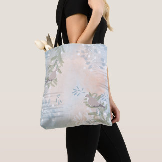 Bolsa Tote Folha botânica floral abstrata moderna e trendy