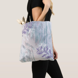 Bolsa Tote Folha botânica floral abstrata moderna e trendy