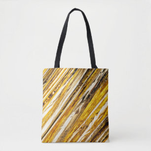 Bolsa Tote Folha Challn Shimmering Gold Foil