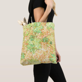 Bolsa Tote Folha de abstrato acer no chão arranhado, em bege
