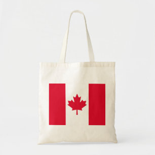 Bolsa Tote Folha de bordo canadense Canadá branco vermelho d