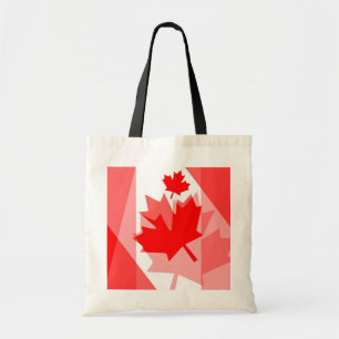 Bolsa Tote Folha de bordo vermelha canadense estilo