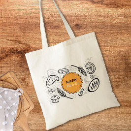 Bolsa Tote Folha de Ilustrações de Pão de Dólar Reproduzido