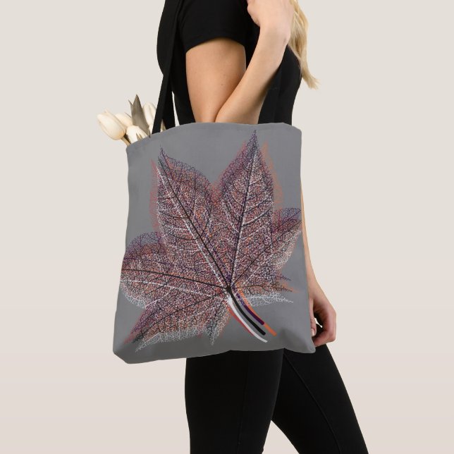 Bolsa Tote Folha de inverno (Close Up)