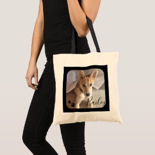 Bolsa Tote Folha de Tote de Suprimentos de Pet de Cães Person