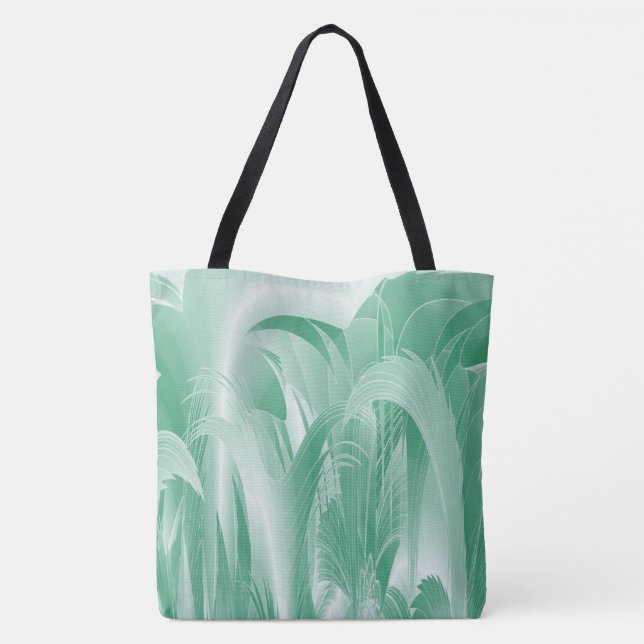 Bolsa Tote Folha verde da hortelã (Verso)