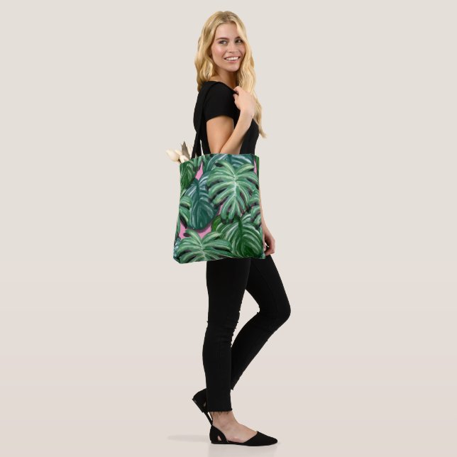 Bolsa Tote Folhagem tropical Verde e Lush (No(a) Modelo)