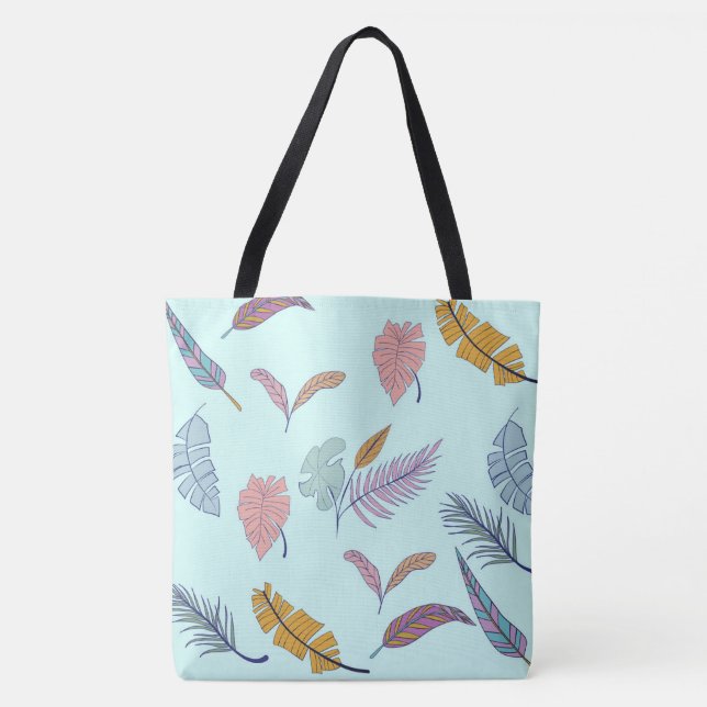 Bolsa Tote Folhas. (Frente)