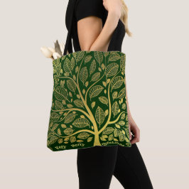 Bolsa Tote Folhas Botânicas Elegantes Compras Natal