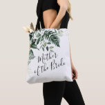 Bolsa Tote Folhas botânicas Mãe verde da noiva<br><div class="desc">Folhas botânicas Mãe verde da noiva Tote Bag</div>